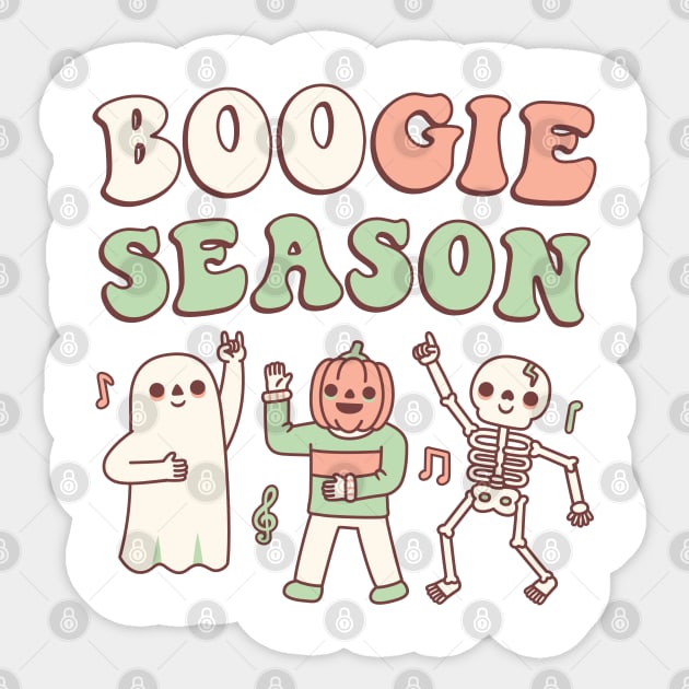 Boogie Season Funny Halloween Sticker by rustydoodle